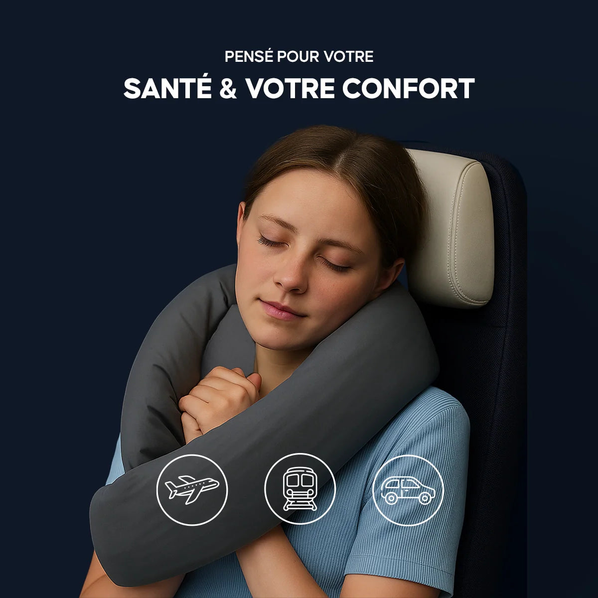 Oreiller de Voyage Ergonomique softkumo
