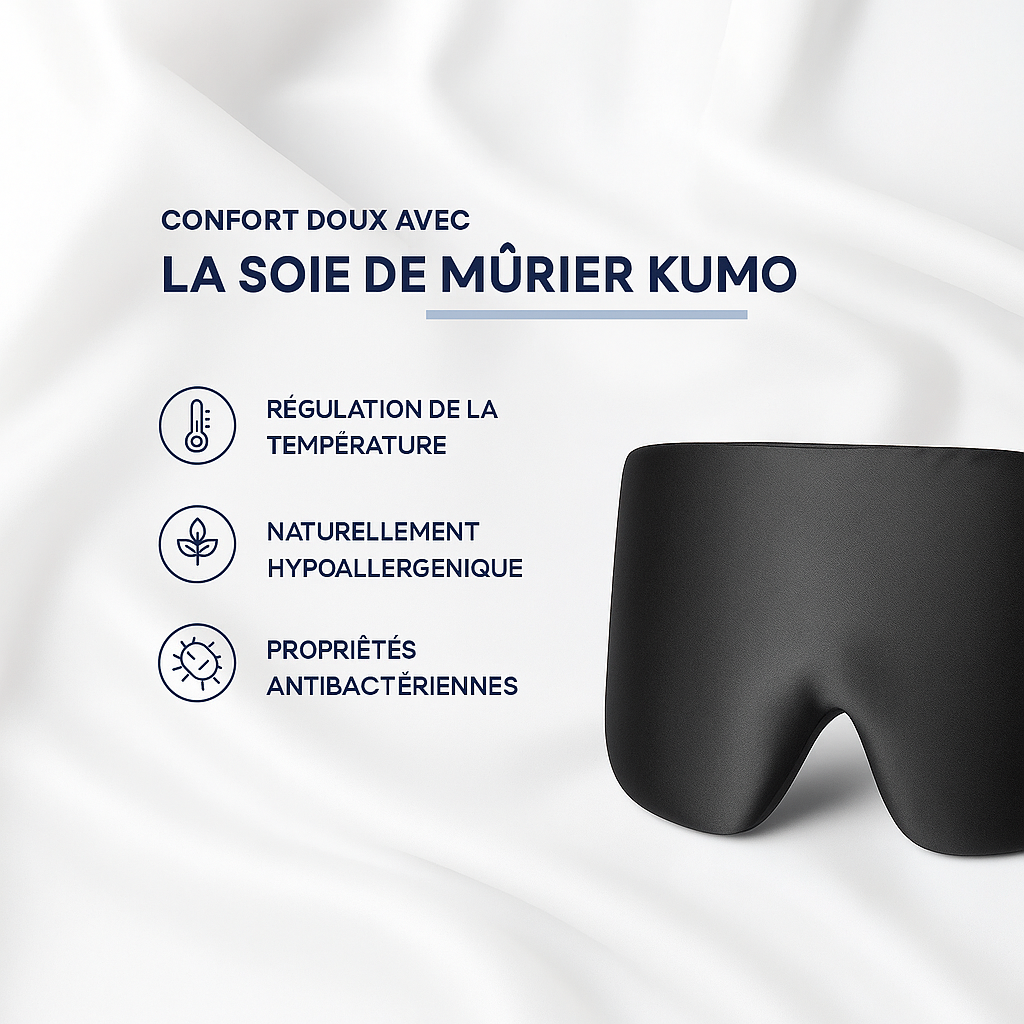 Masque de Sommeil en Soie Naturelle Kumo